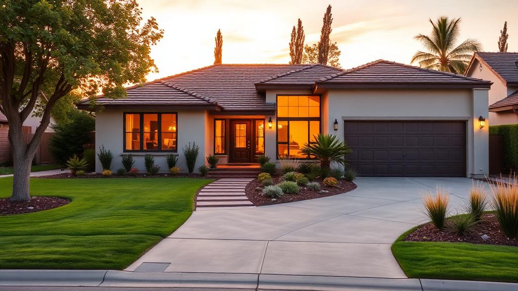 Beautiful California home exterior